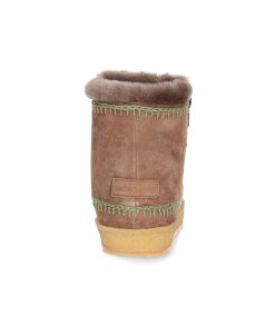 Hot laidback london Boots Setsu Crochet Crepe Suede Camel/Khaki