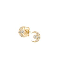 New Céline Daoust Boucles D'Oreilles Lune & Diamants