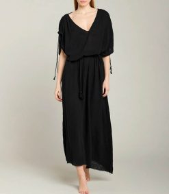 Hot Maison Saint Julien Robe Longue Kaftan Noir