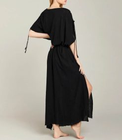 Hot Maison Saint Julien Robe Longue Kaftan Noir