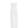 New Maison Saint Julien Robe Plissee Palm Beach Blanche