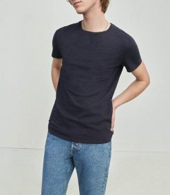 Best American Vintage Tee-Shirt Homme Manches Courtes Bysapick Navy