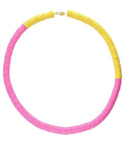 Wholesale Maison Mönik Collier Palmier Rose Et Jaune X Jane De Boy