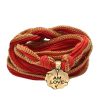 Wholesale Catherine Michiels Bracelet En Soie A Nouer Et Charm I Am Love En Bronze