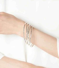 Wholesale Serge Thoraval Bracelet Edmond Rostand "Un Baiser" 5 Rangs Argent