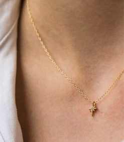 Online Céline Daoust Collier North Star Diamant Or Jaune 40 Cm