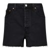 Clearance Levi's Short En Jean Ribcage Black Lake