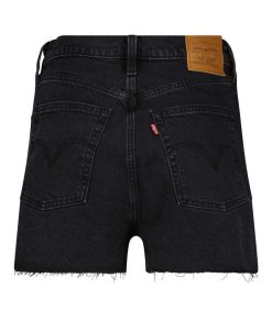 Clearance Levi's Short En Jean Ribcage Black Lake