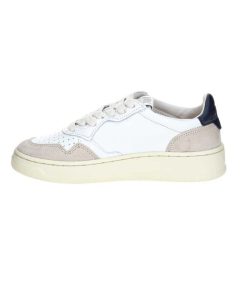 Best Autry Baskets Medalist Low Cuir Suede Blanc/Navy Blue