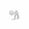 New Stone Paris Boucle D'Oreille Metropolis Or Blanc Et Diamants