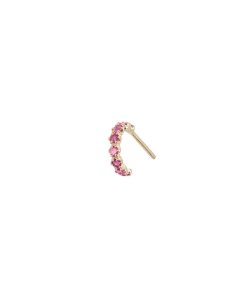 Online Pascale Monvoisin Boucle D'Oreille Ava Saphir Rose