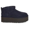 Best UGG® Bottines Classic Ultra Mini Plateforme Daim Bleu