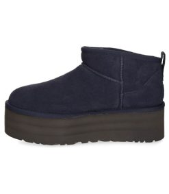 Best UGG® Bottines Classic Ultra Mini Plateforme Daim Bleu