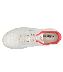 Hot Autry Baskets Homme Medalist Low Goat Sponge White/Red