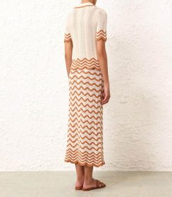 Clearance Zimmermann Polo Junie Textured Knit