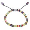 Hot M.Cohen by Maor Bracelet Rainbow En Perles Africaines Et Argent