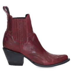 Hot Mexicana Boots Gaucho Long Stitch Cherry Red