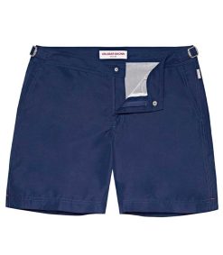 Wholesale Orlebar Brown Short De Bain Homme Mi-Long Bulldog Ii Blue Wash