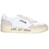 New Autry Baskets Low Leather & Suede White Game Set Match