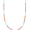 Hot And... Paris Collier Miyuki Perles Turquoise Et Orange