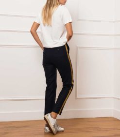 Best Golden Goose Pantalon Feutre A Bandes Algisa Garconne