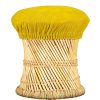 Clearance Manufactori Tabouret Cordou Velours Cotele Jaune