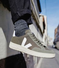 Best Veja Baskets Homme V-12 B-Mesh Olive White