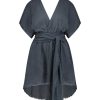 Hot Maison Saint Julien Robe Courte Empire Bleu Marine