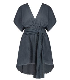 Hot Maison Saint Julien Robe Courte Empire Bleu Marine