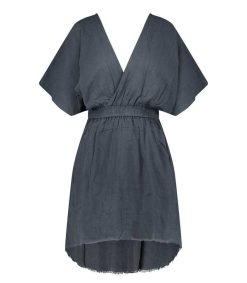 Hot Maison Saint Julien Robe Courte Empire Bleu Marine