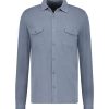 Best Majestic Filatures Chemise Manches Longues Homme Blue Denim