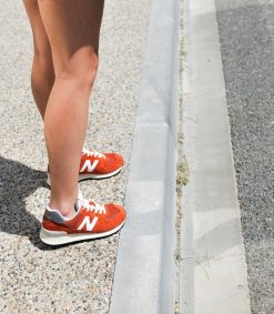 Online New Balance Baskets 574 Orange