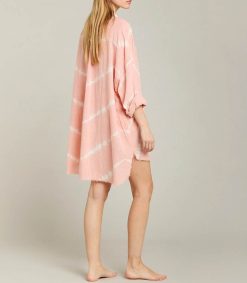 Best Maison Saint Julien Chemise Oversize Mykonos Tie & Dye Powder Pink