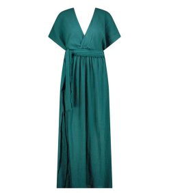 Online Maison Saint Julien Robe Longue Empire Emeraude