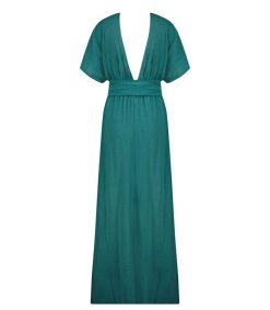 Online Maison Saint Julien Robe Longue Empire Emeraude