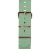 New Briston Bracelet De Montre Type Nato Vert D'Eau Et Boucle Or Rose