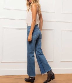 Best RE/DONE Jean Flare Crop Taille Haute Levi'S