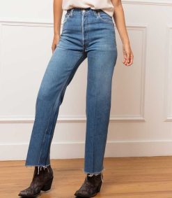 Best RE/DONE Jean Flare Crop Taille Haute Levi'S