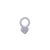 Wholesale Feidt Paris Charm Mini Coeur Or Blanc