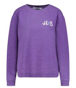 New We Are One Project Sweat-Shirt Vintage Smile Joy X Jane De Boy Violet Fonce