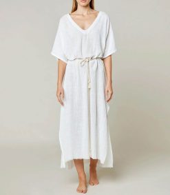 Best Maison Saint Julien Robe Kaftan Palma De Mallorca Off White