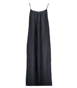 Clearance Maison Saint Julien Robe Plissee Palm Beach Bleu Nuit