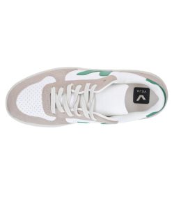 Best Veja Baskets Homme V-10 Chromefree Leather White Emeraude Sahara