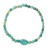 Online And... Paris Bracelet Turquoises Et Agate Ovale Verte