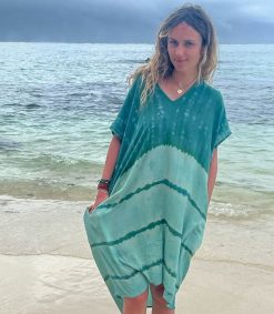 Clearance Love and let dye Kaftan Maui Vintage Green