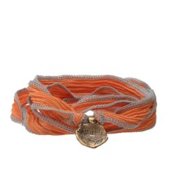 Wholesale Catherine Michiels Bracelet En Soie A Nouer Et Charm Simplify En Bronze