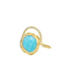 New Pascale Monvoisin Bague Gaia Turquoise