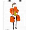 New Image Republic Affiche Soledad "Sac Orange" 56 X 76 Cm