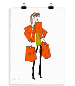 New Image Republic Affiche Soledad "Sac Orange" 56 X 76 Cm