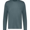 New Majestic Filatures Tee-Shirt Homme Col Rond Manches Longues Crepuscule